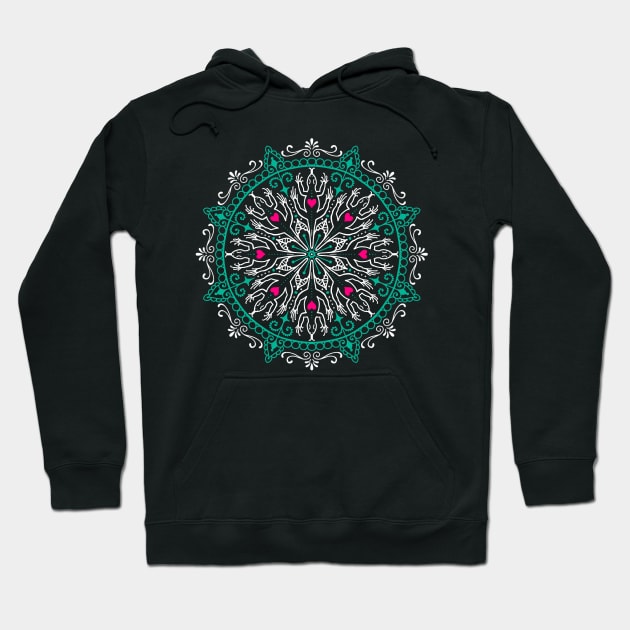 Lizard Mandala Hoodie by Art by the Lizard Lady